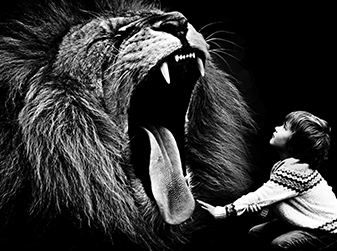 Little Boy And Lion