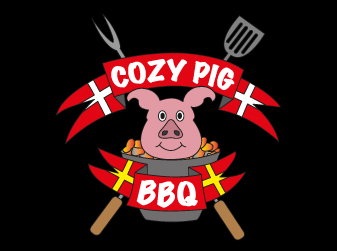 Design af logo til det dansk/skånske grill-hold Cozy Pig